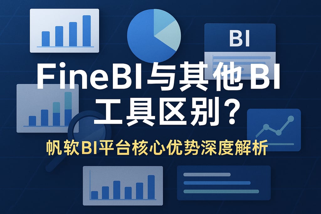 FineBI与其他BI工具区别？帆软BI平台核心优势深度解析