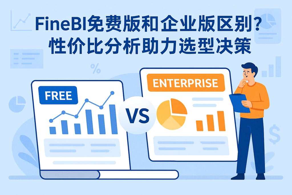 FineBI免费版和企业版区别？性价比分析助力选型决策