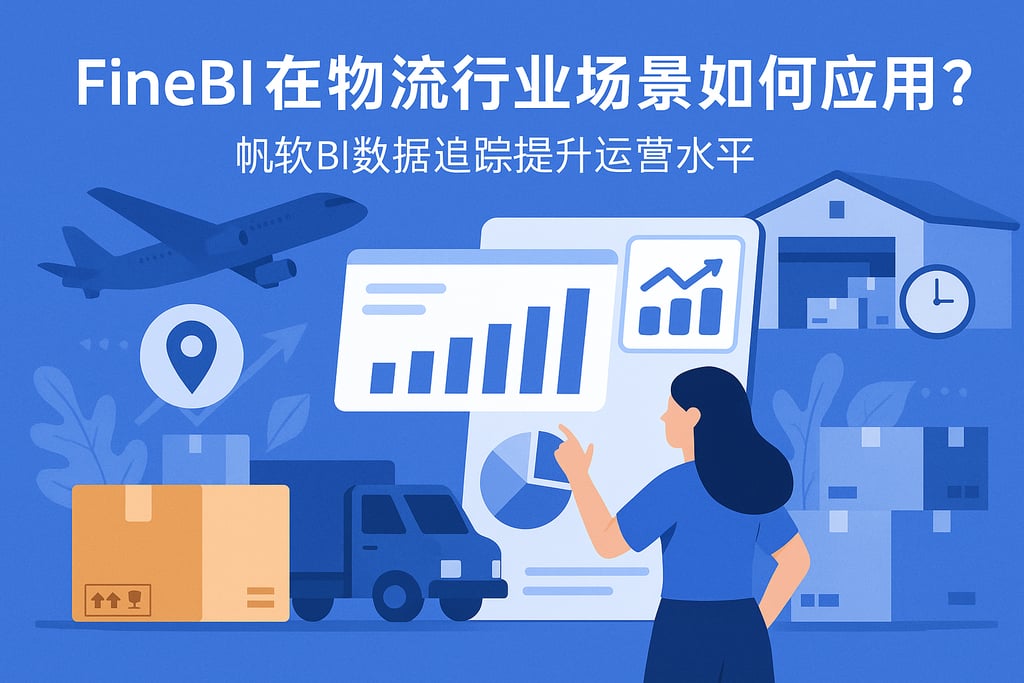 FineBI在物流行业场景如何应用？帆软BI数据追踪提升运营水平
