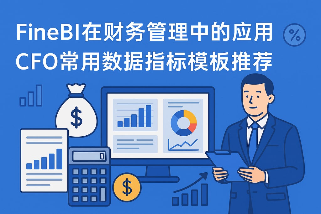 FineBI在财务管理中的应用？CFO常用数据指标模板推荐