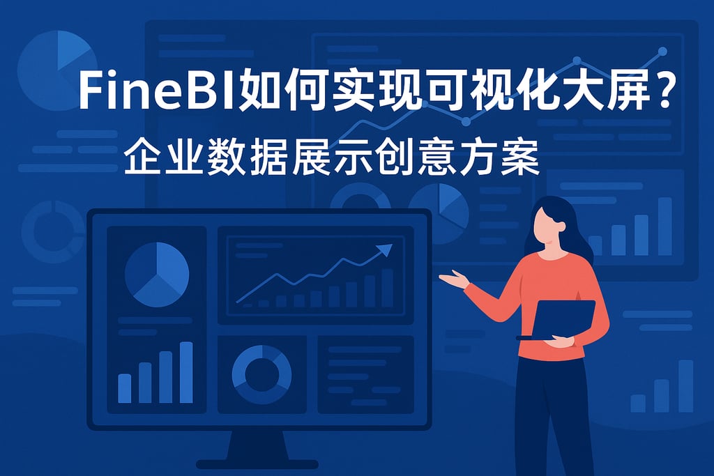 FineBI如何实现可视化大屏？企业数据展示创意方案