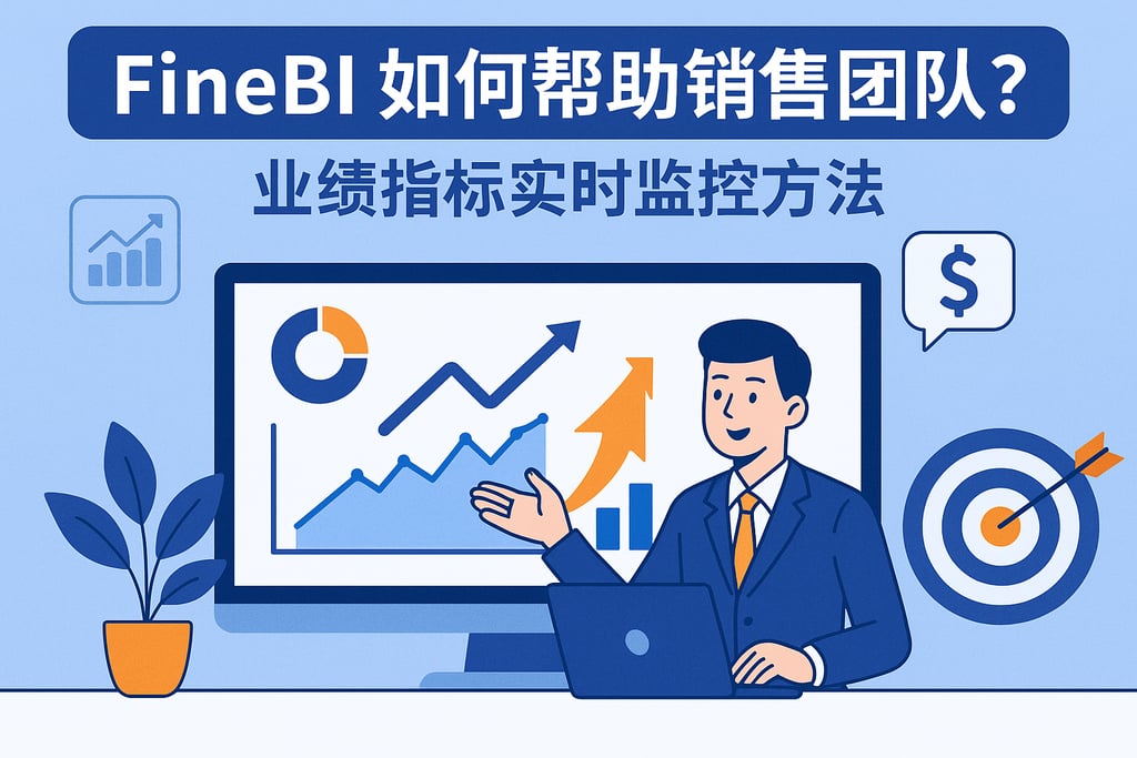 FineBI如何帮助销售团队？业绩指标实时监控方法