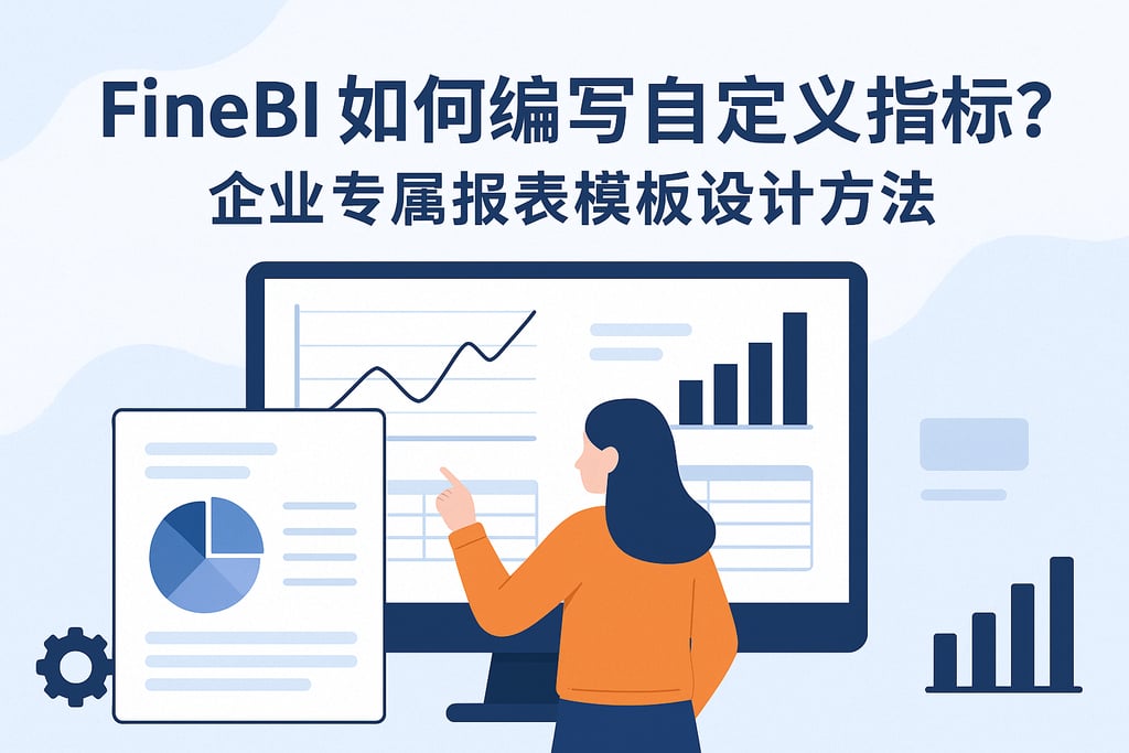 FineBI如何编写自定义指标？企业专属报表模板设计方法