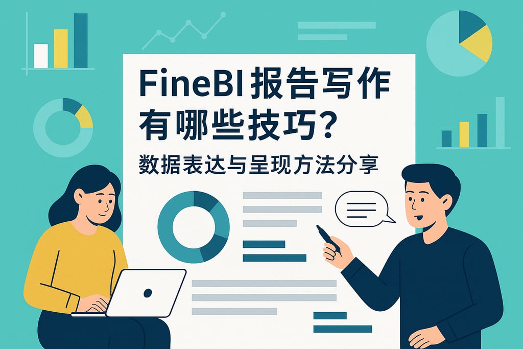 FineBI报告写作有哪些技巧？数据表达与呈现方法分享