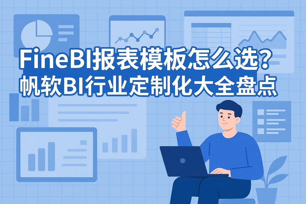 FineBI报表模板怎么选？帆软BI行业定制化大全盘点