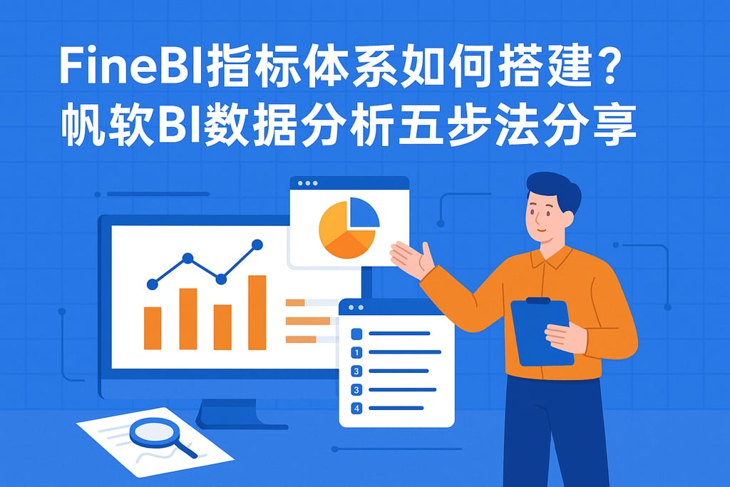 FineBI指标体系如何搭建？帆软BI数据分析五步法分享