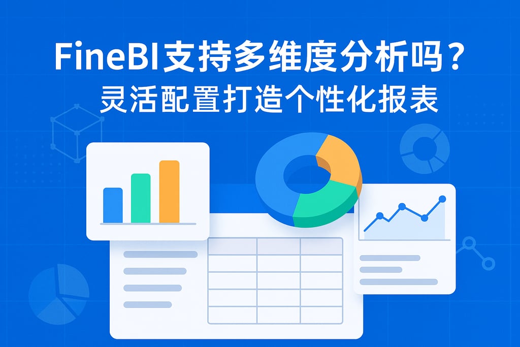 FineBI支持多维度分析吗？灵活配置打造个性化报表