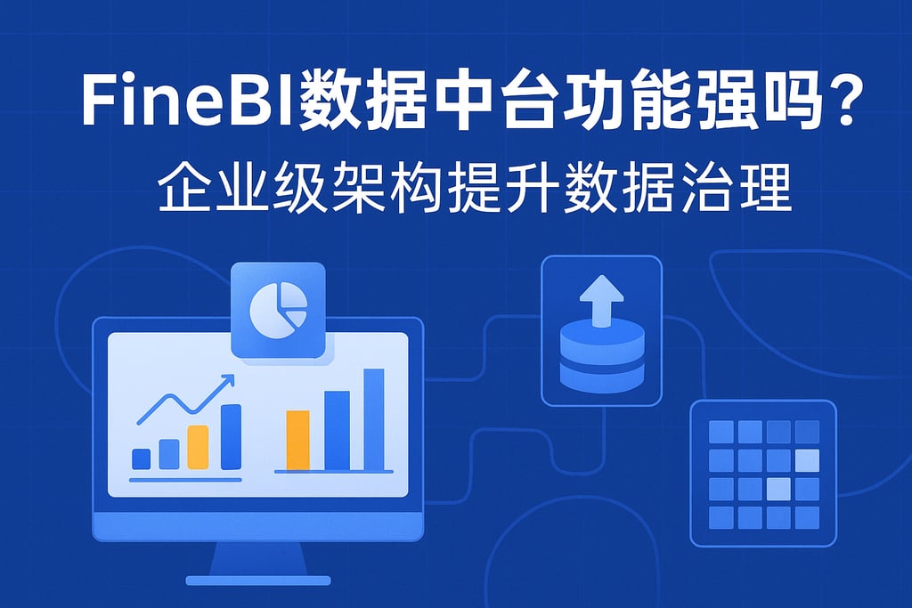 FineBI数据中台功能强吗？企业级架构提升数据治理
