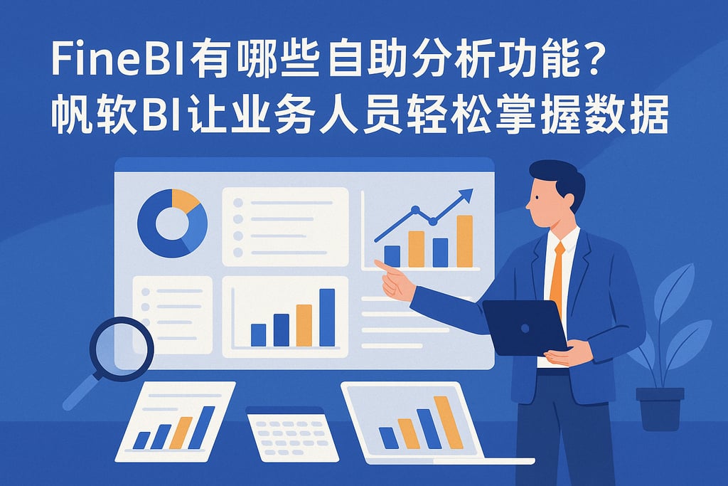 FineBI有哪些自助分析功能？帆软BI让业务人员轻松掌握数据