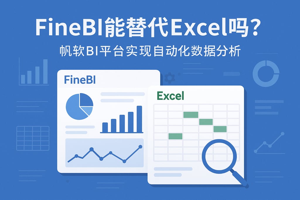 FineBI能替代Excel吗？帆软BI平台实现自动化数据分析