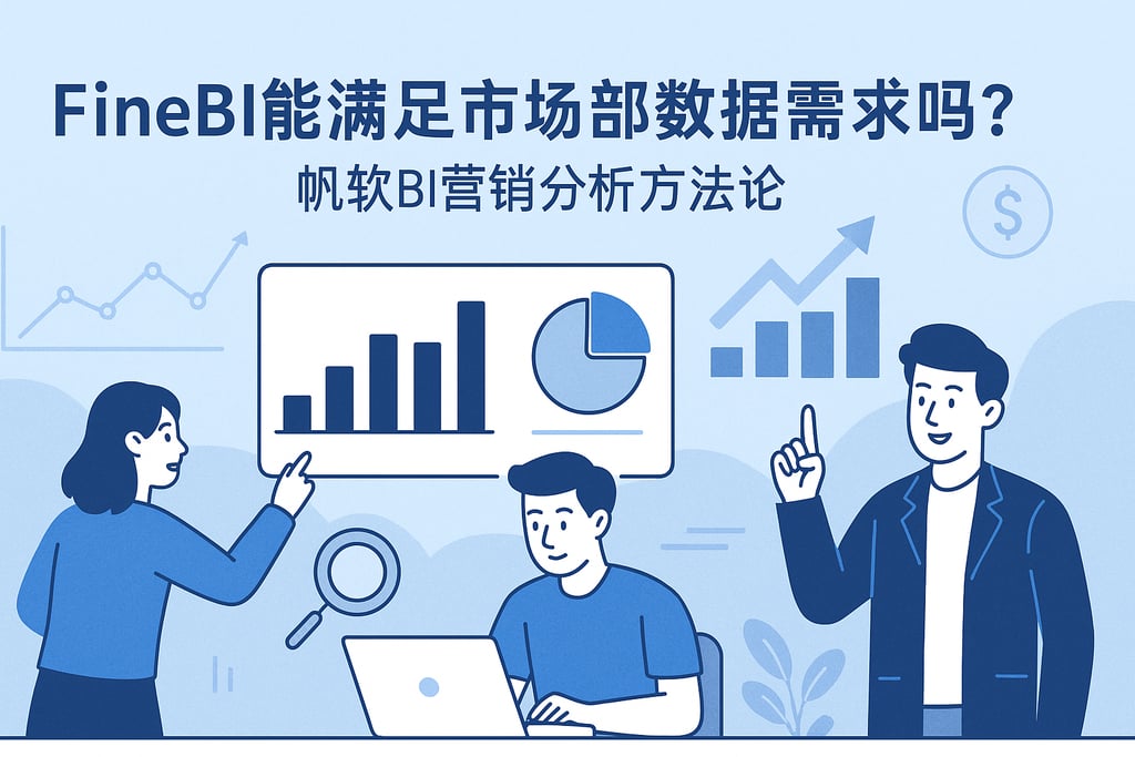 FineBI能满足市场部数据需求吗？帆软BI营销分析方法论
