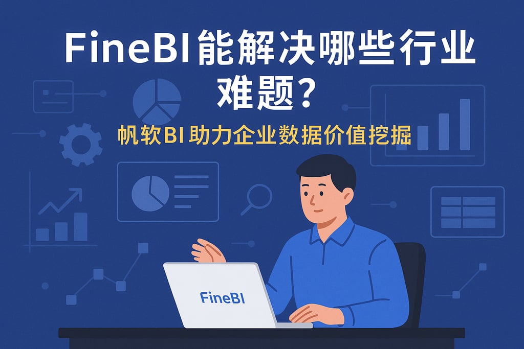 FineBI能解决哪些行业难题？帆软BI助力企业数据价值挖掘