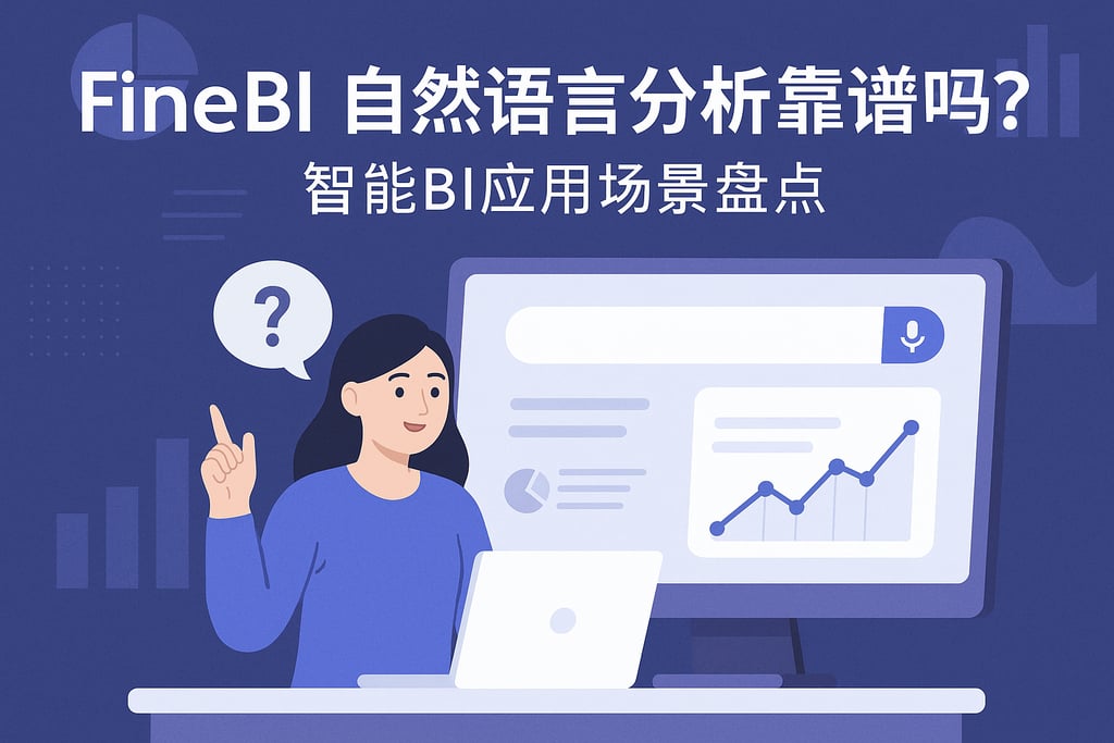 FineBI自然语言分析靠谱吗？智能BI应用场景盘点