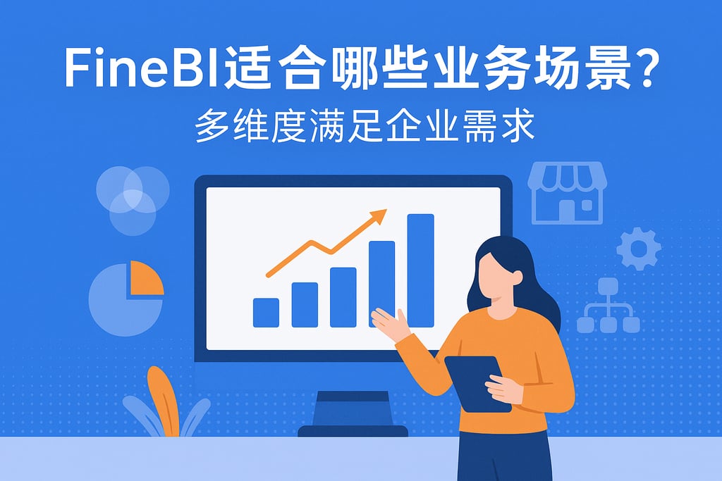 FineBI适合哪些业务场景？多维度满足企业需求