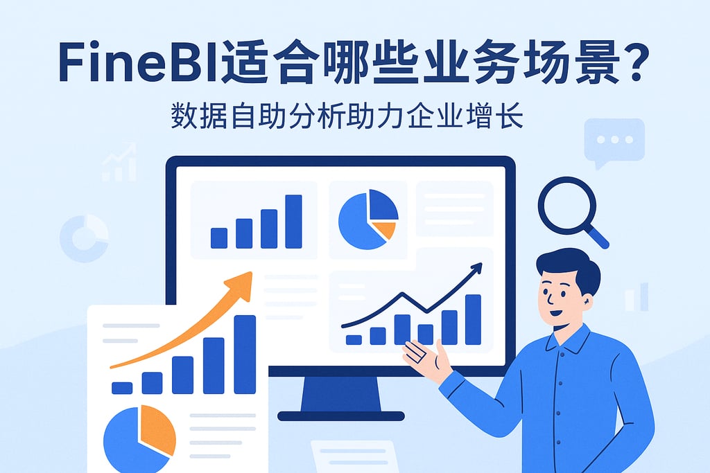 FineBI适合哪些业务场景？数据自助分析助力企业增长