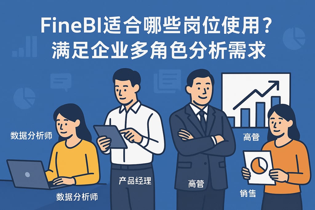 FineBI适合哪些岗位使用？满足企业多角色分析需求