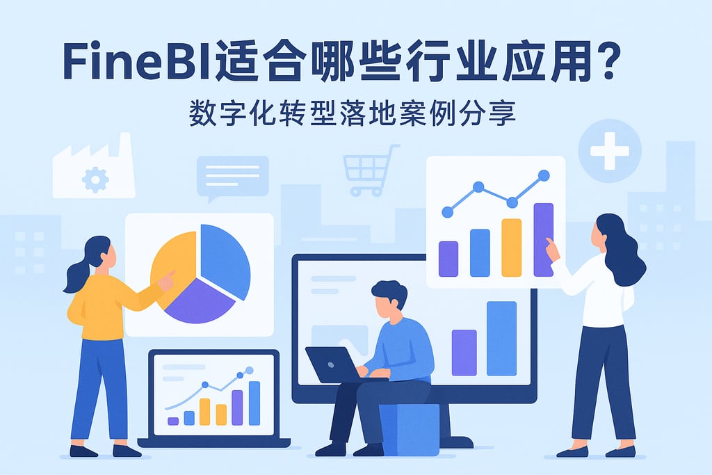FineBI适合哪些行业应用？数字化转型落地案例分享