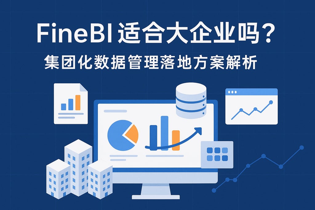 FineBI适合大企业吗？集团化数据管理落地方案解析