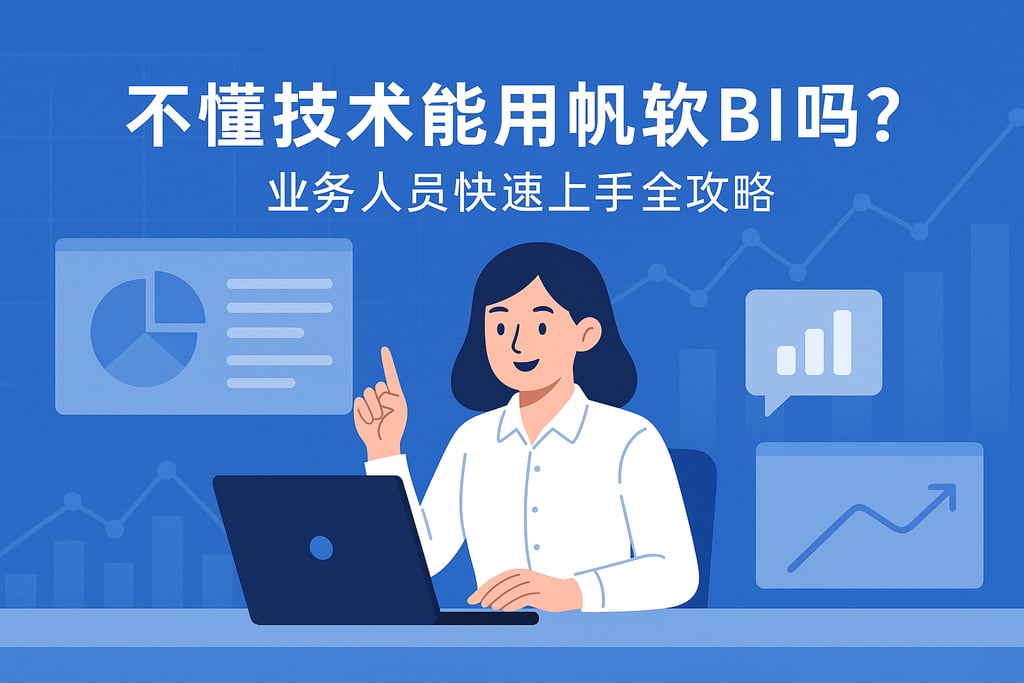 不懂技术能用帆软BI吗？业务人员快速上手全攻略