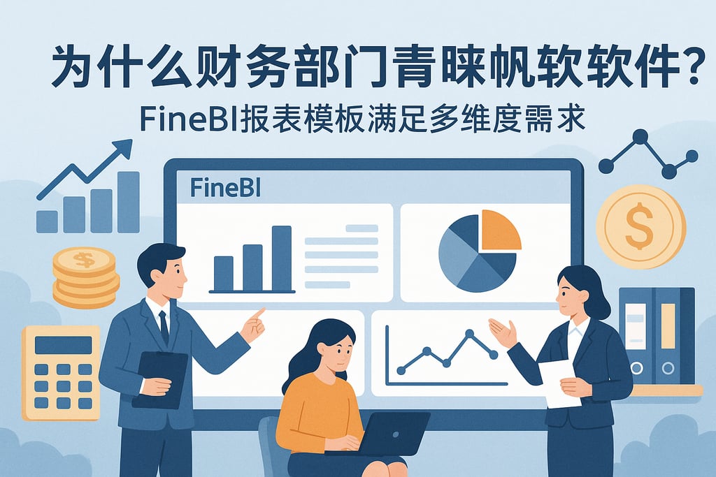 为什么财务部门青睐帆软软件？FineBI报表模板满足多维度需求