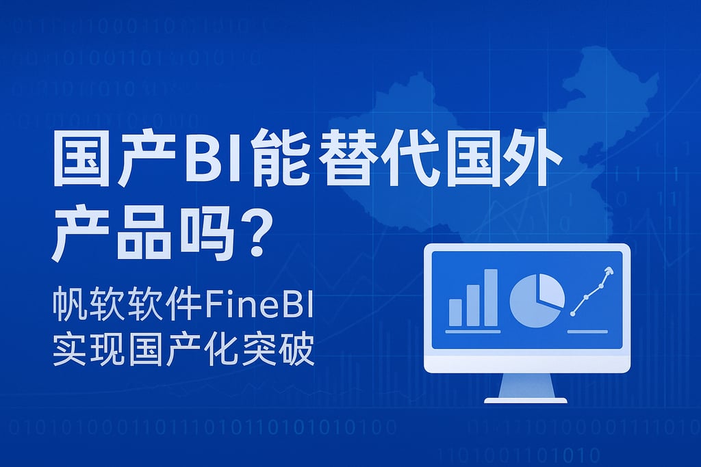 国产BI能替代国外产品吗？帆软软件FineBI实现国产化突破