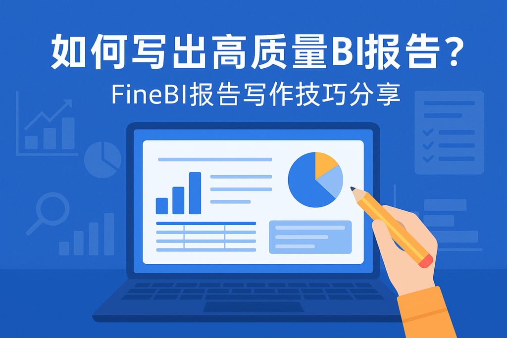 如何写出高质量BI报告？FineBI报告写作技巧分享