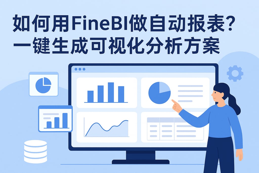 如何用FineBI做自动报表？一键生成可视化分析方案