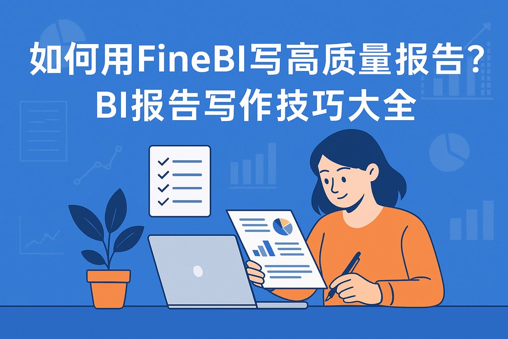 如何用FineBI写高质量报告？BI报告写作技巧大全