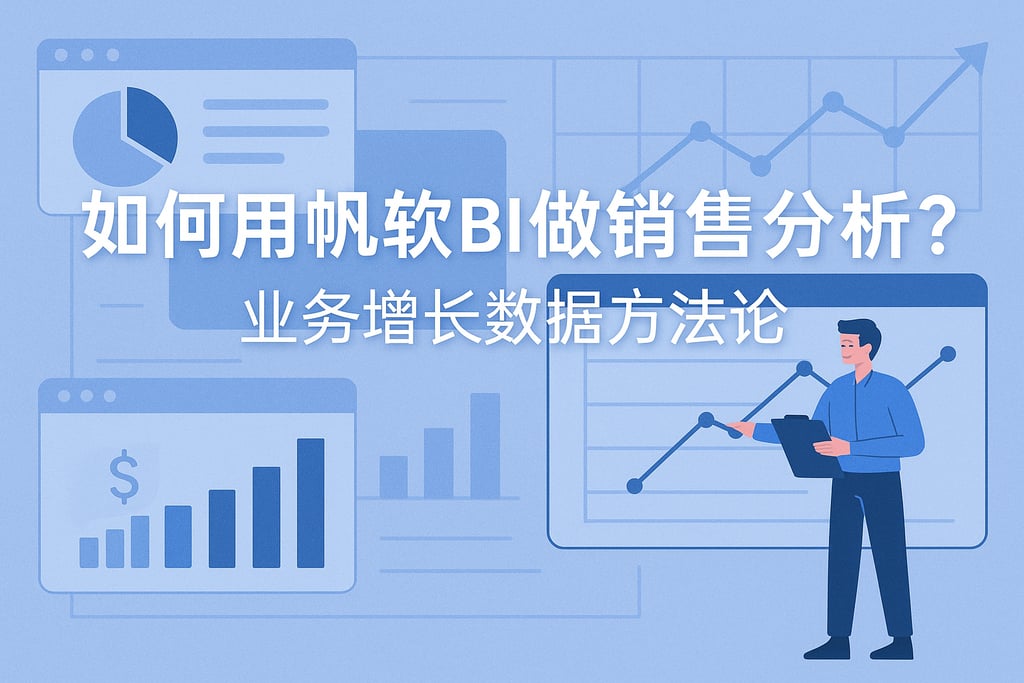 如何用帆软BI做销售分析？业务增长数据方法论
