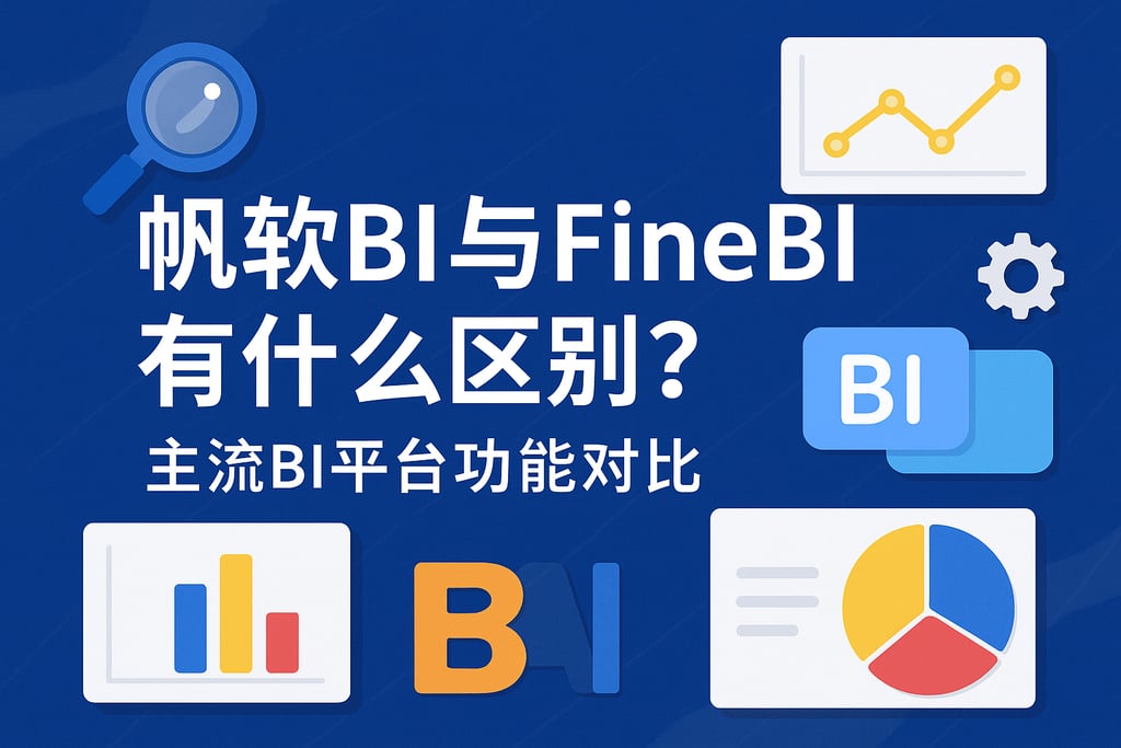 帆软BI与FineBI有什么区别？主流BI平台功能对比