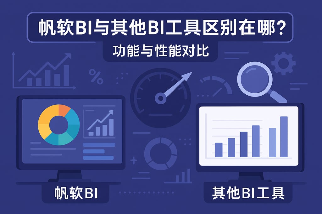 帆软BI与其他BI工具区别在哪里？功能与性能对比