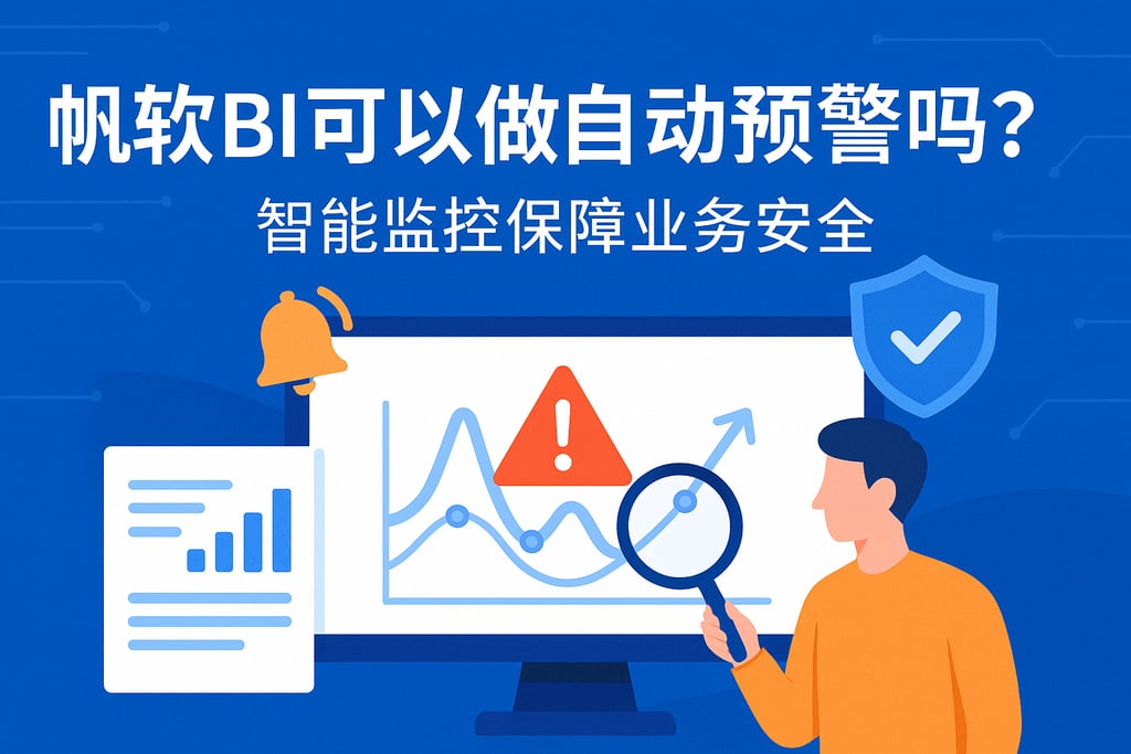 帆软BI可以做自动预警吗？智能监控保障业务安全