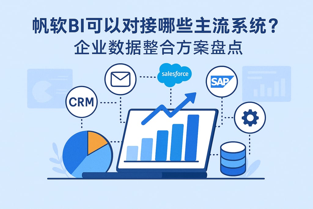 帆软BI可以对接哪些主流系统？企业数据整合方案盘点