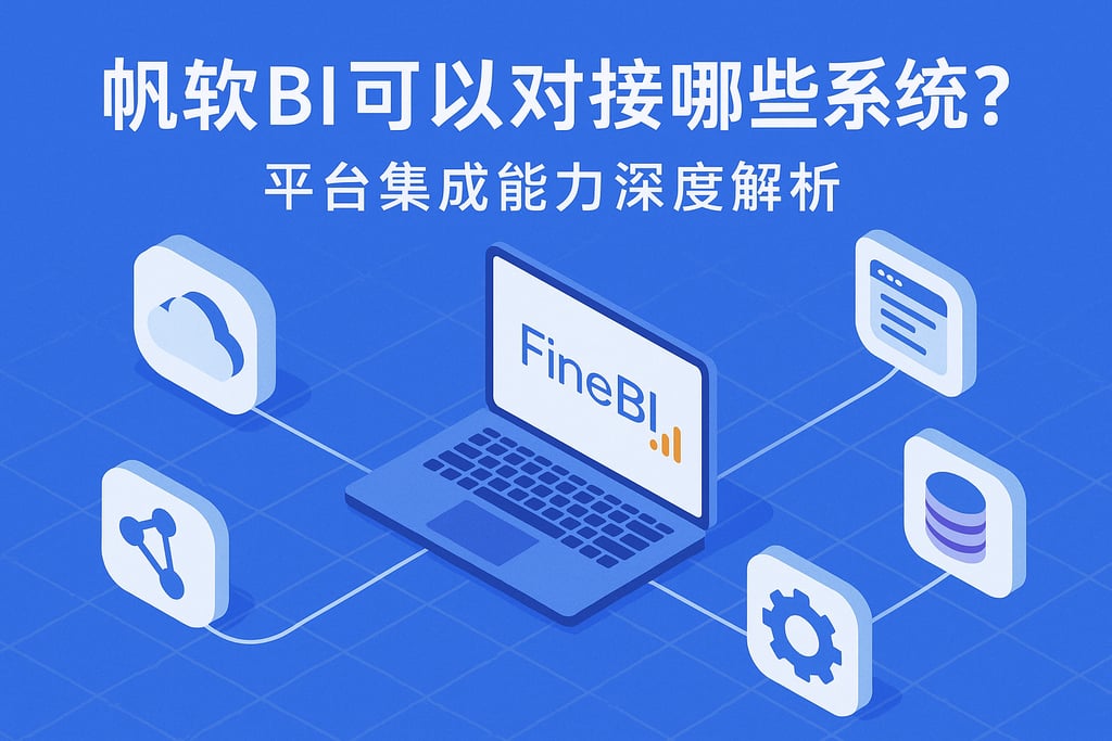 帆软BI可以对接哪些系统？平台集成能力深度解析