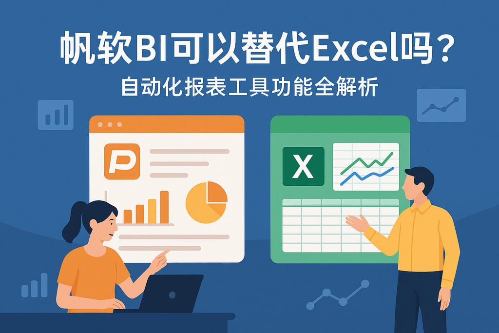 帆软BI可以替代Excel吗？自动化报表工具功能全解析