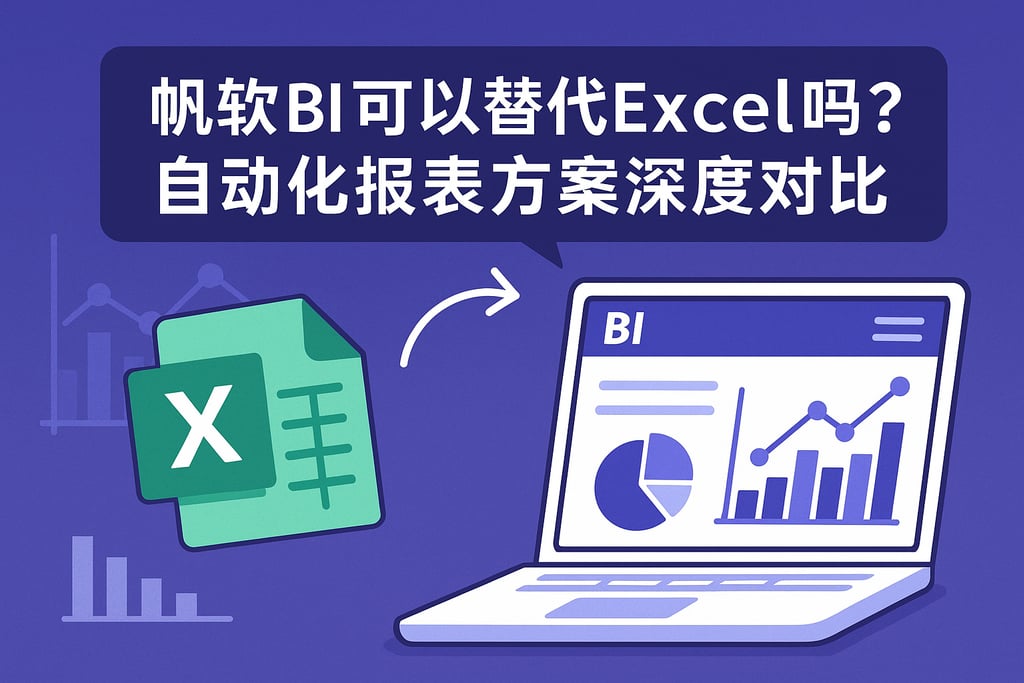 帆软BI可以替代Excel吗？自动化报表方案深度对比