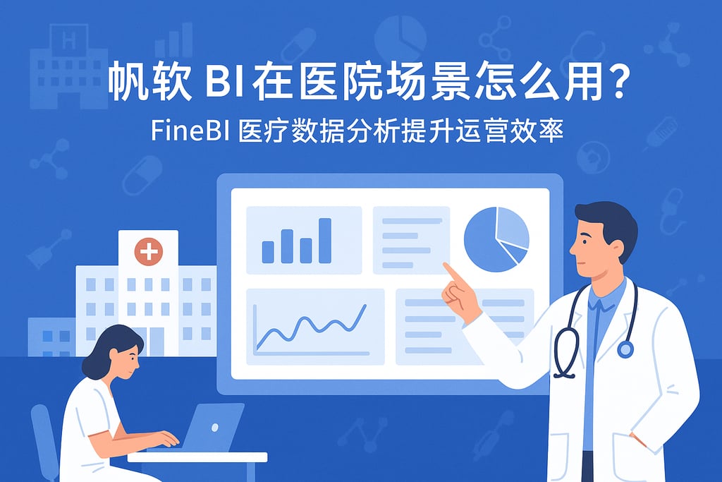 帆软BI在医院场景怎么用？FineBI医疗数据分析提升运营效率