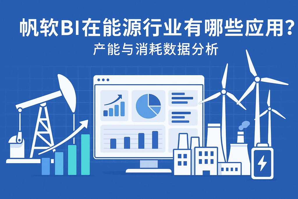 帆软BI在能源行业有哪些应用？产能与消耗数据分析