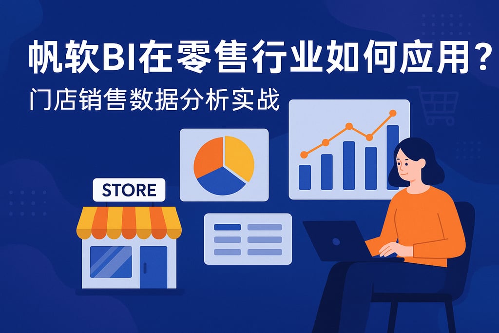 帆软BI在零售行业如何应用？门店销售数据分析实战