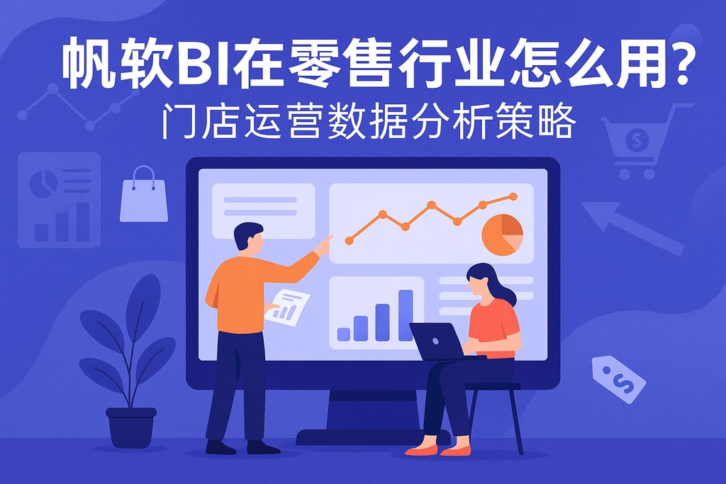 帆软BI在零售行业怎么用？门店运营数据分析策略