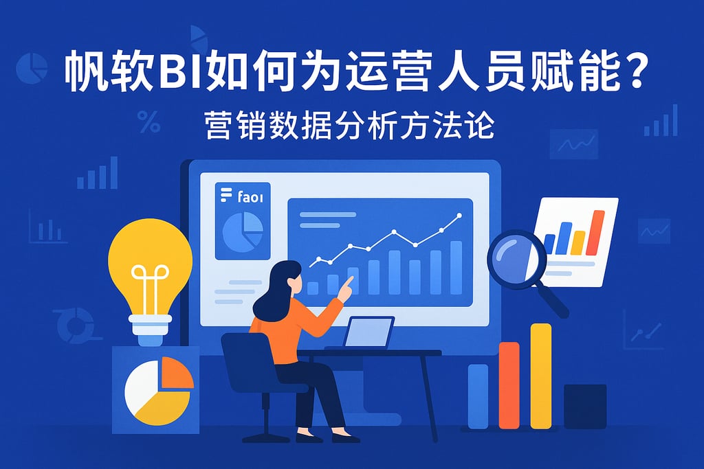 帆软BI如何为运营人员赋能？营销数据分析方法论