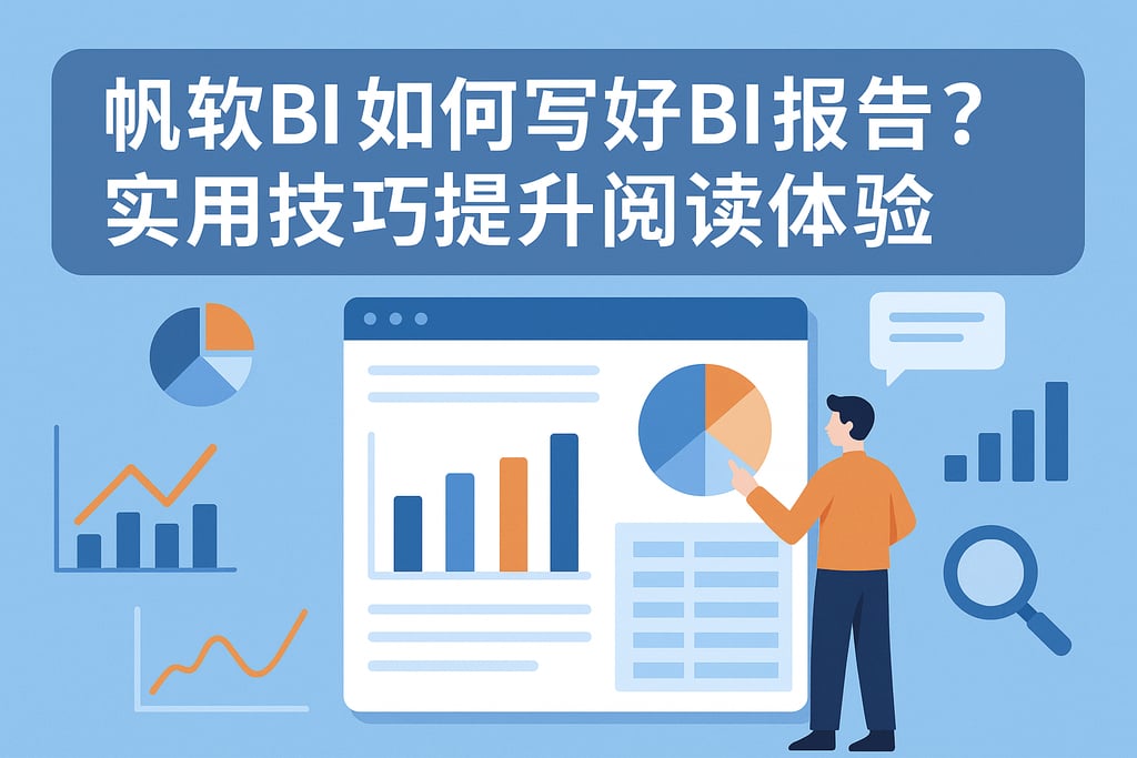 帆软BI如何写好BI报告？实用技巧提升阅读体验