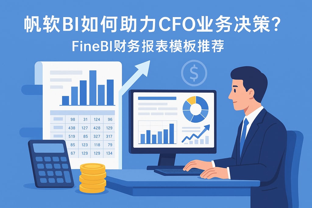 帆软BI如何助力CFO业务决策？FineBI财务报表模板推荐