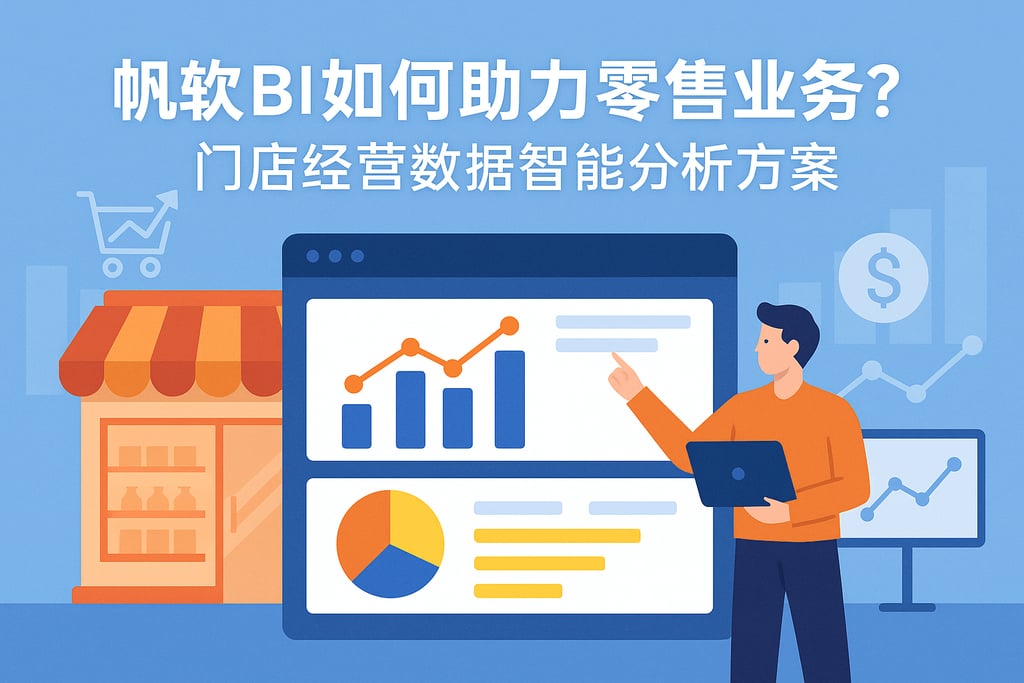 帆软BI如何助力零售业务？门店经营数据智能分析方案