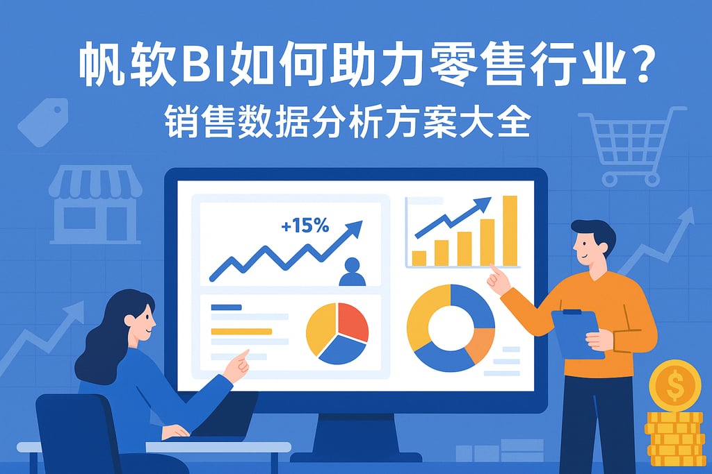 帆软BI如何助力零售行业？销售数据分析方案大全