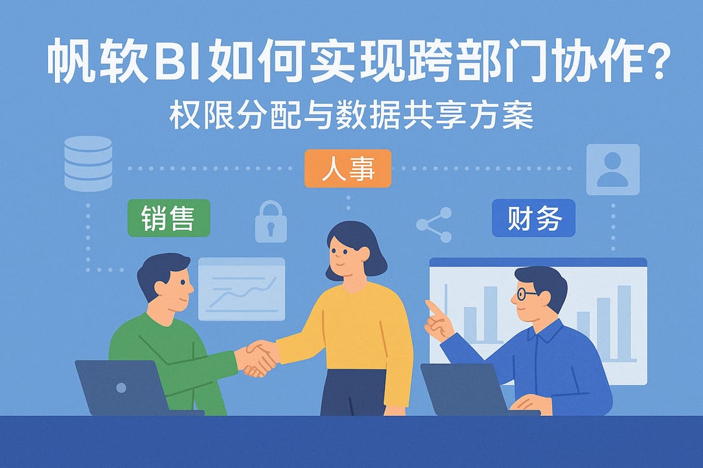 帆软BI如何实现跨部门协作？权限分配与数据共享方案