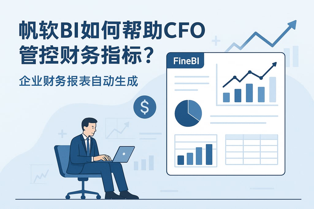 帆软BI如何帮助CFO管控财务指标？企业财务报表自动生成