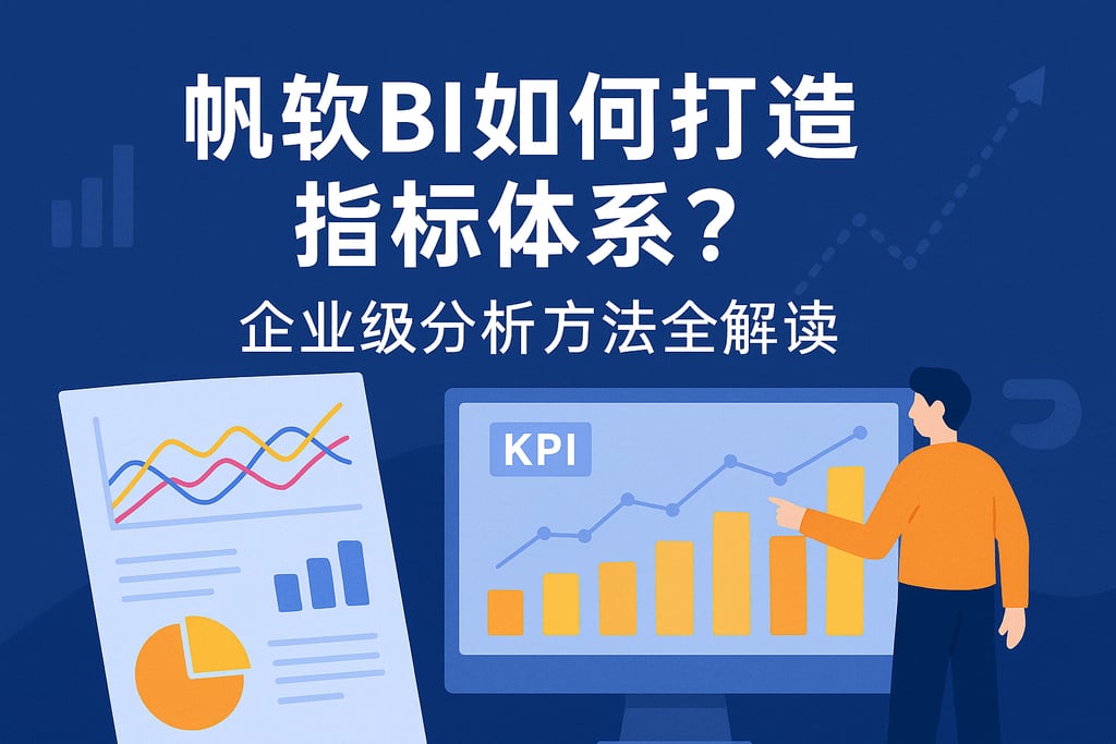 帆软BI如何打造指标体系？企业级分析方法全解读