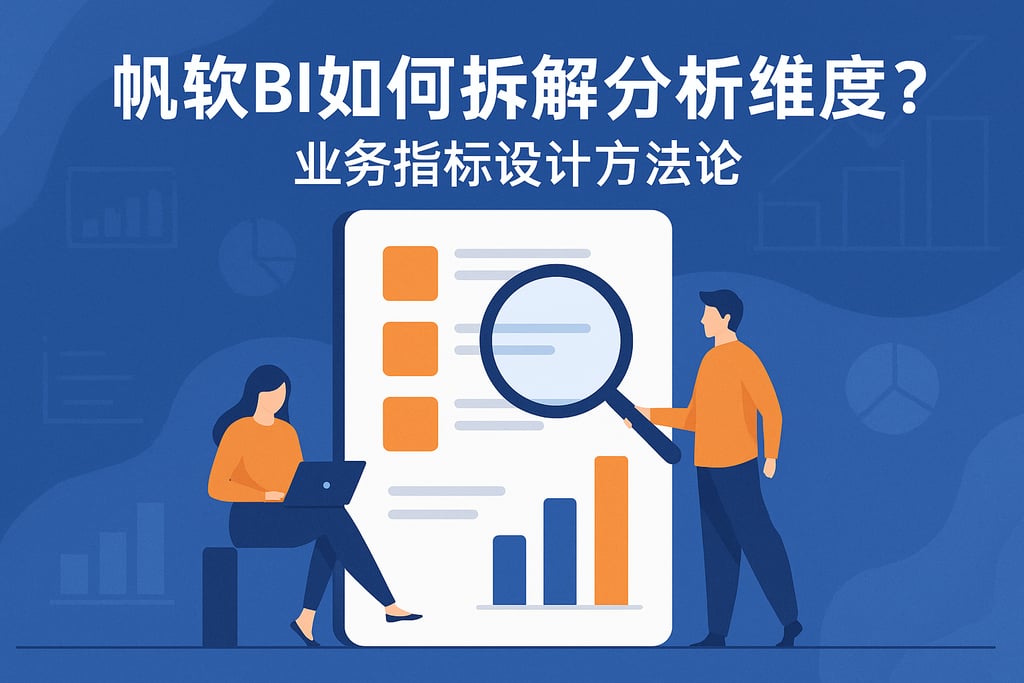 帆软BI如何拆解分析维度？业务指标设计方法论