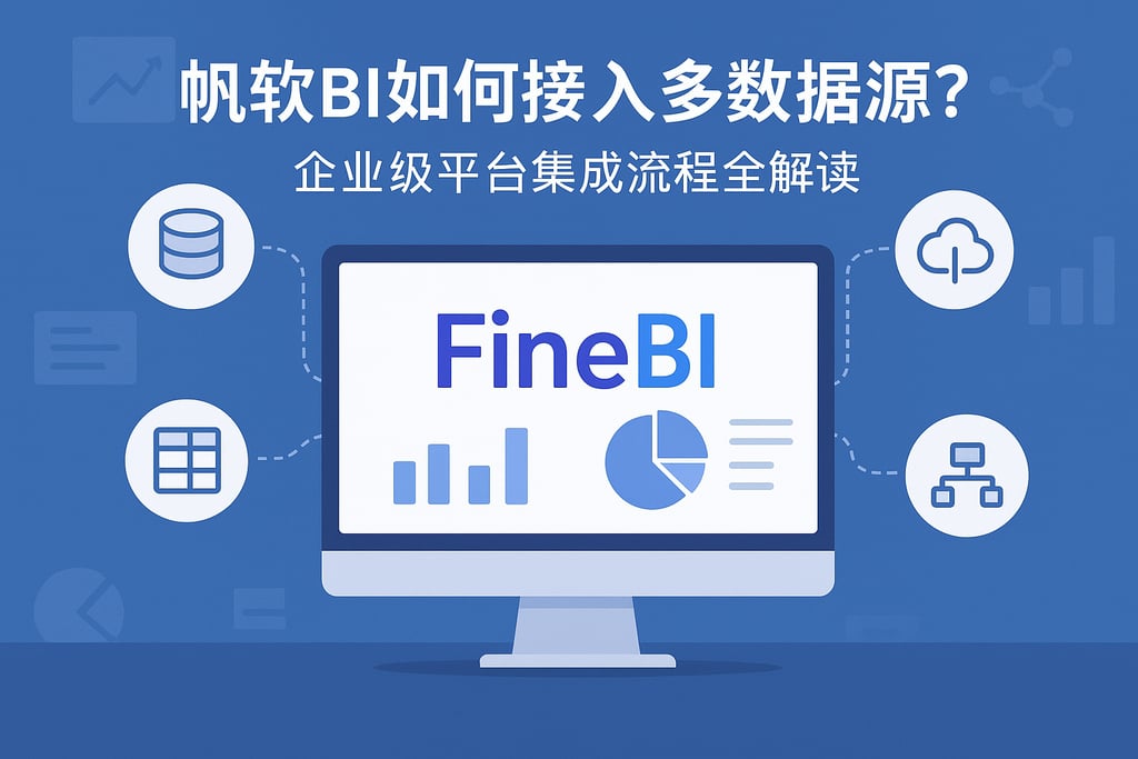帆软BI如何接入多数据源？企业级平台集成流程全解读